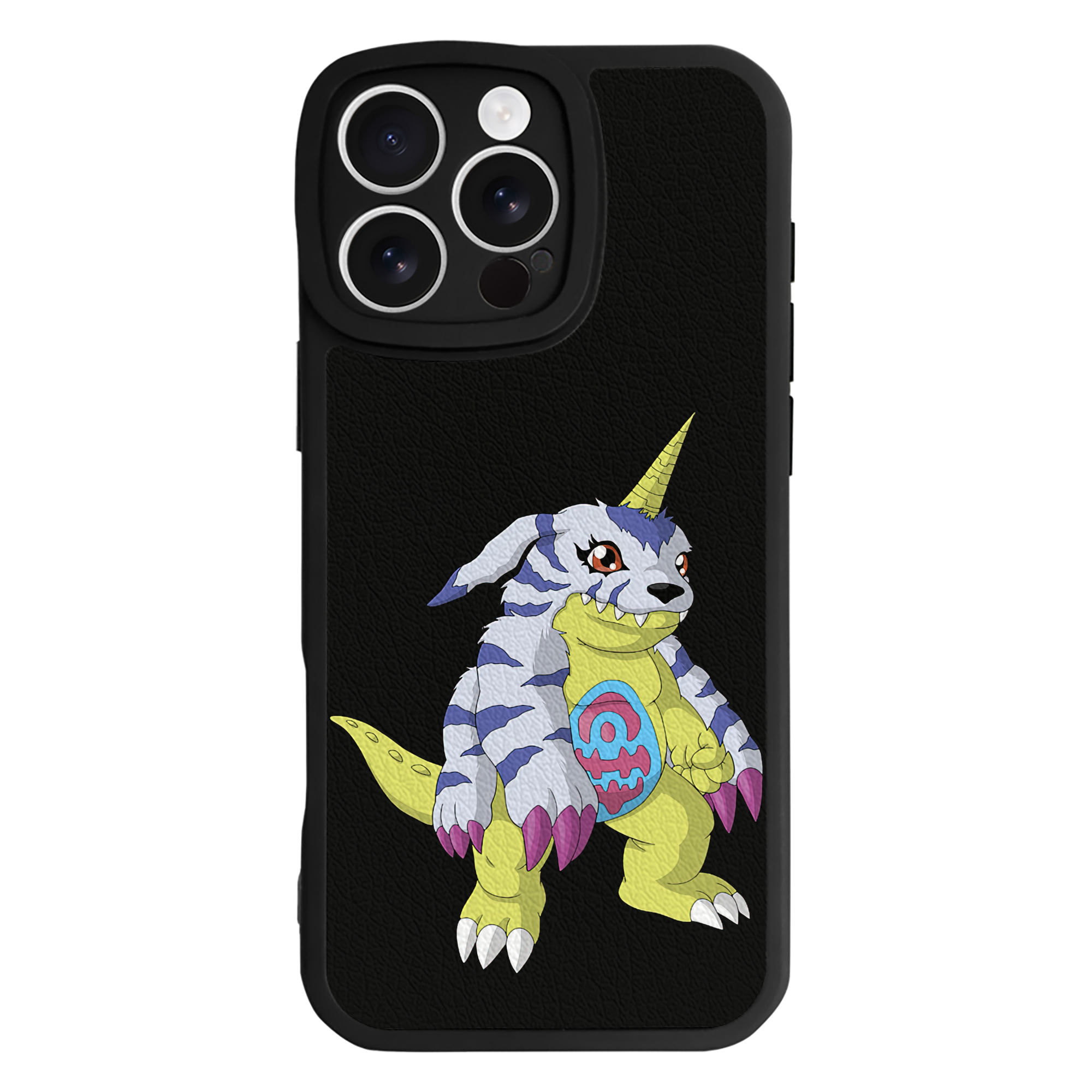 （画像用） Digimon デジタルモンスター/デジモン 【iPhone 16シリーズ対応】シリコンスマホケース（レザー調） 材質：シリコン